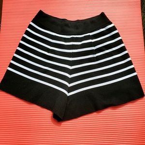 Size M, Zara Brand High Waisted Striped Shorts